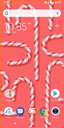 Xperia™ Candy Cane Theme screenshot