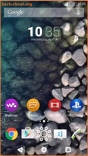 XPERIA™ Shoreline Theme screenshot