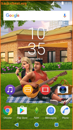 XPERIA™ The Sims Mobile Theme screenshot