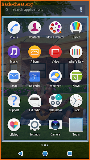 XPERIA™ The Sims Mobile Theme screenshot