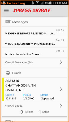 Xpress Mobile for Drivers screenshot