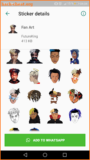 XXXTentacion Stickers for WhatsApp screenshot