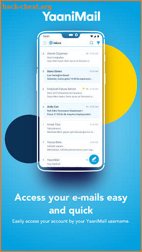 YaaniMail screenshot