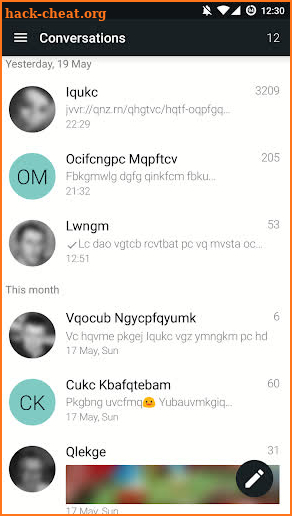 YAATA - SMS/MMS messaging screenshot