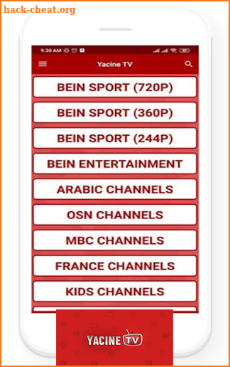 Yacine TV ياسين تيفي : Free Live Sport Guide 2021 screenshot