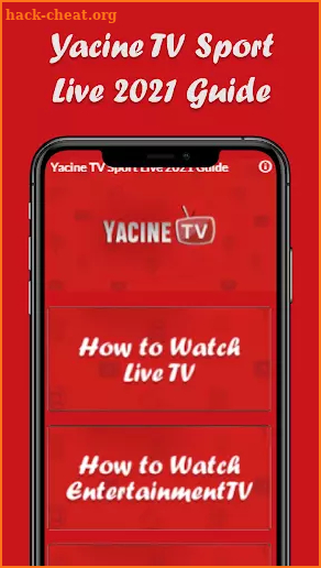 Yacine TV Free Live Sport Watching TV Guide 2021 screenshot