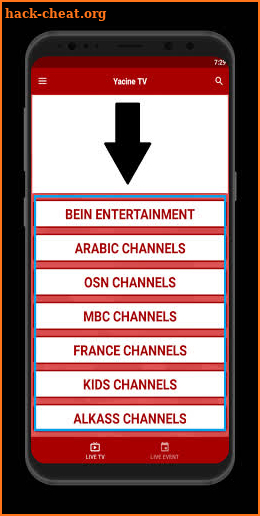 Yacine TV: Live Sport TV Guide ياسين تيفي بث مباشر screenshot