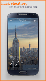 Yahoo Weather screenshot