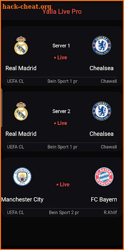 Yalla Live Pro: Live Sports screenshot