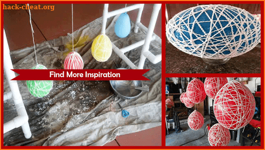 Yarn Lanterns Craft Project screenshot