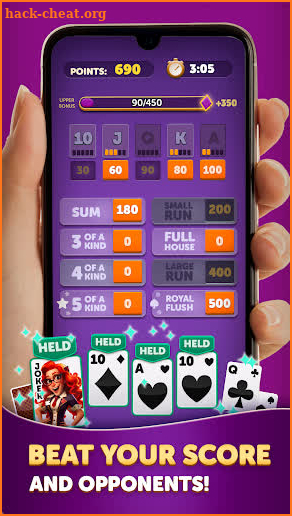 Yatzy Cards screenshot