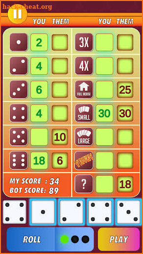 Yatzy Classic Dice Game - Offline Free screenshot