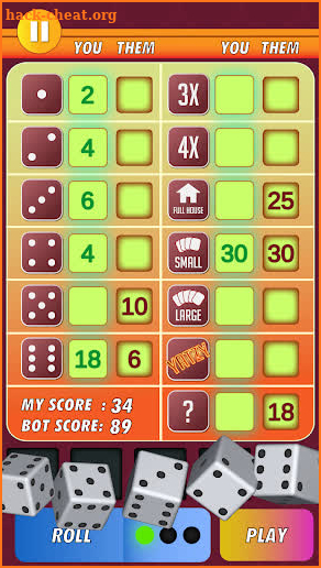 Yatzy Classic Dice Game - Offline Free screenshot