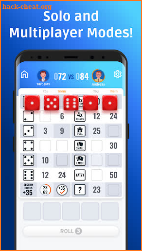 Yatzy: Dice Game Online screenshot