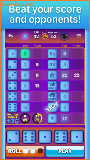 Yatzy: Dice Game Online screenshot