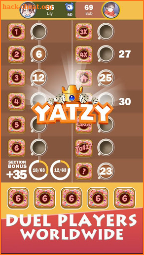 Yatzy-Free social dice game screenshot