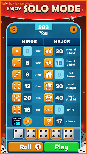 Yatzy - Offline and Online screenshot