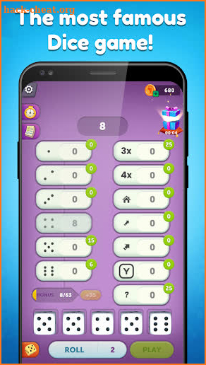 Yatzy Win Dice Game screenshot