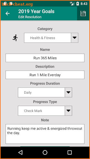 YearGoal - New Year Resolutions Manage & Track screenshot