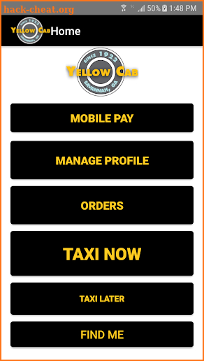 Yellow Cab of Savannah screenshot