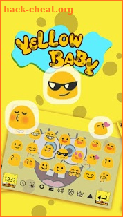 Yellow Elfin Fun Amusing Keyboard Theme screenshot