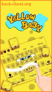 Yellow Elfin Fun Amusing Keyboard Theme screenshot