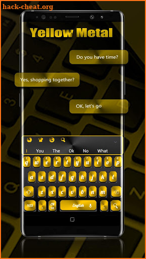 Yellow Metal Keyboard screenshot