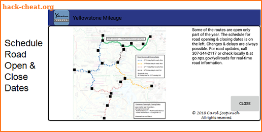 Yellowstone Mileage screenshot