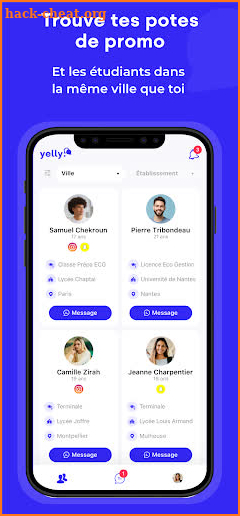 Yelly: Tes études, tes amis screenshot