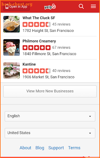 yelp - Restaurants, Dentists, Bars, Beauty Salons screenshot