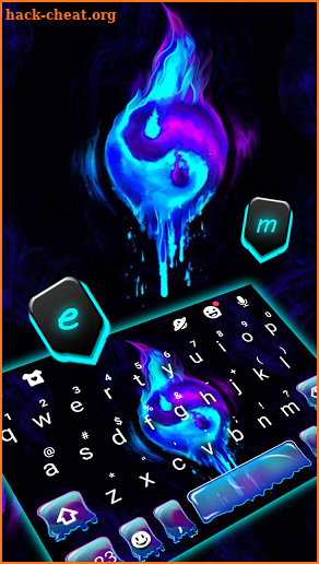 Yin Yang Drip Keyboard Background screenshot