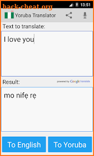 Yoruba English Translator Pro screenshot