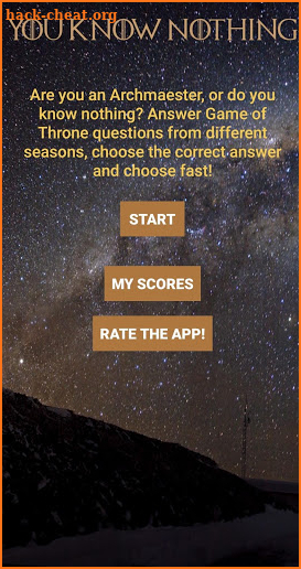 You Know Nothing GoT Quiz screenshot