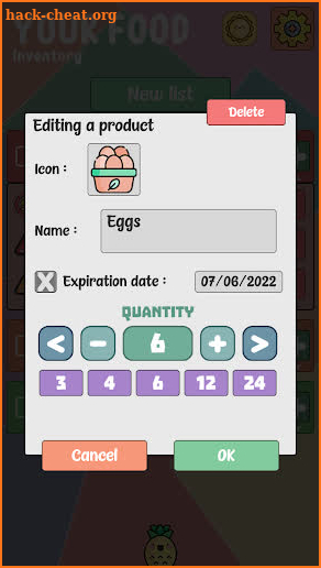 Your Food - Inventory screenshot