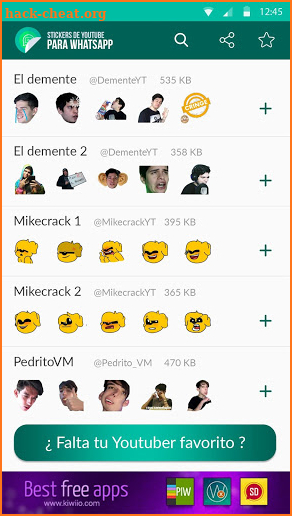 Youtube Stickers screenshot