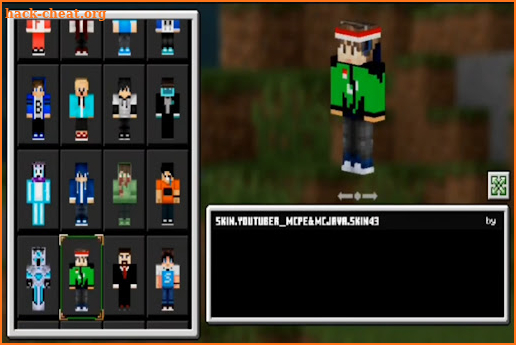 Youtuber Custom Mod Skin MCPE screenshot