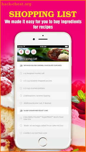 Yummy Cake Recipes Pro screenshot