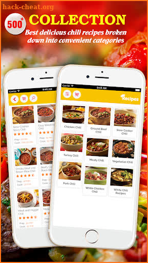 Yummy Chili Recipes Pro screenshot