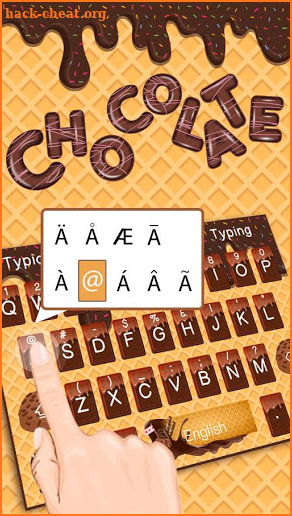 Yummy Chocolate keyboard screenshot