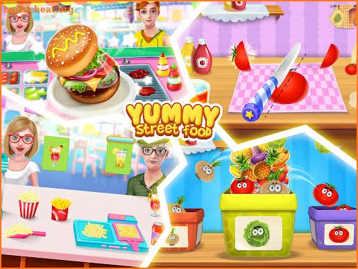 Yummy Street Food Chef - Kitchen Cooking Game screenshot