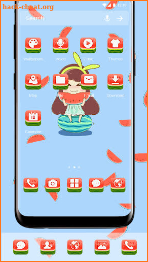 Yummy Watermelon Theme screenshot