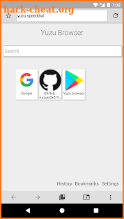 Yuzu Browser: web browser screenshot