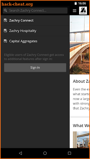 Zachry Connect screenshot