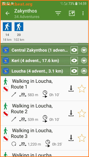 Zakynthos topoguide screenshot