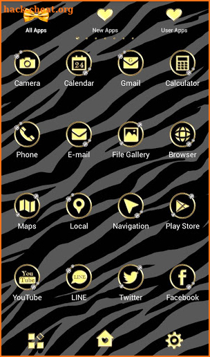 Zebra Ribbon Wallpaper screenshot