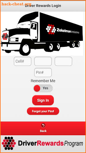 Zekelman Driver Rewards Program screenshot