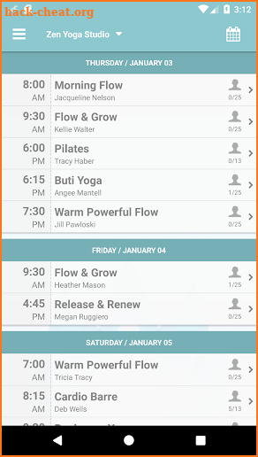 Zen Yoga Studio screenshot