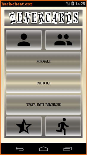 Zener Cards screenshot