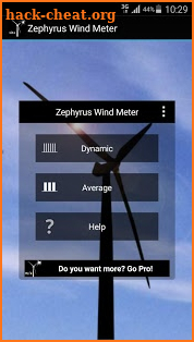 Zephyrus Lite Wind Meter screenshot