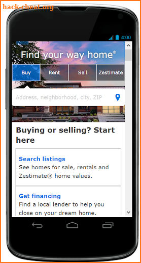 Zillow Deskview version screenshot